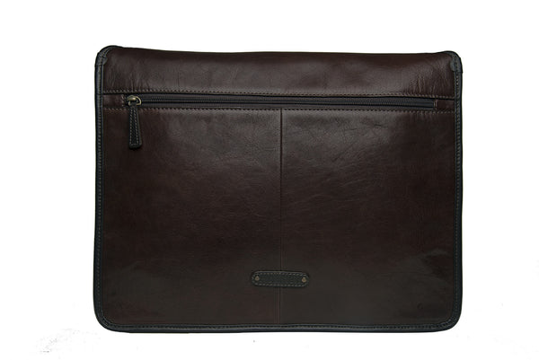 Harrison Buffalo Leather Laptop Messenger