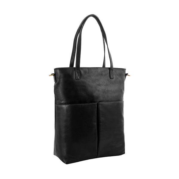 Pepper Large Leather Tote with Sling Strap