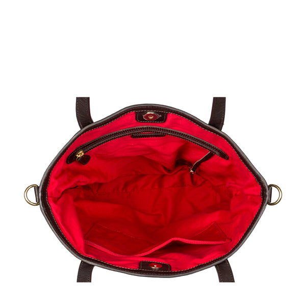 Pepper Large Leather Tote with Sling Strap