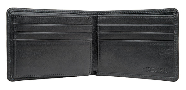 Angle Stitch RFID Blocking Multi-Compartment Leather Wallet