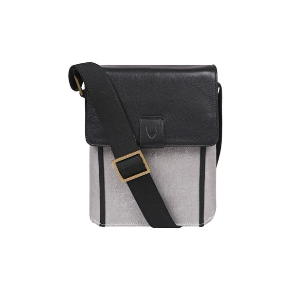 Aiden Genuine Leather and Canvas Mini Crossbody Men/Women Messenger Bag/Travel Bag / 10.5" iPad Bag