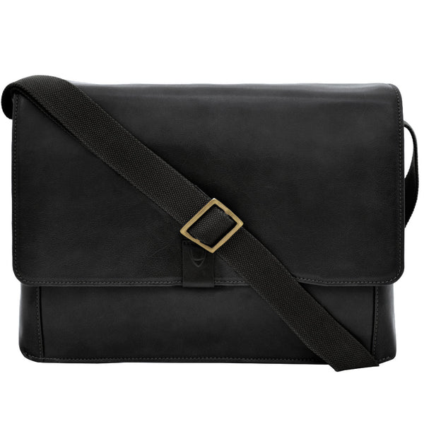 Aiden Genuine Leather 15 Inch Laptop Shoulder Messenger Business Bag for Men & Women