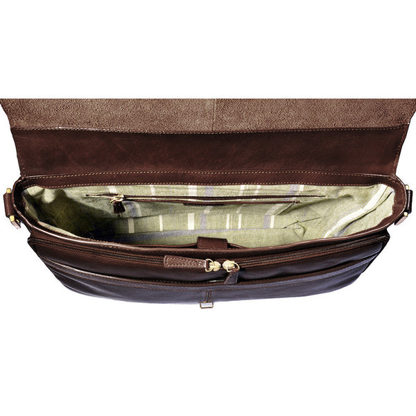 Charles 15" Laptop Compatible Leather Briefcase