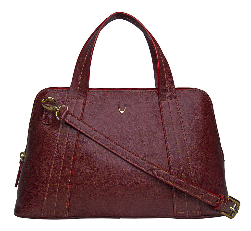 Cerys Medium Leather Satchel with Shoulder Strap