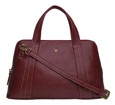 Cerys Medium Leather Satchel with Shoulder Strap