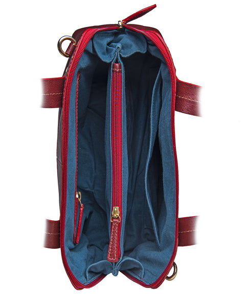 Cerys Medium Leather Satchel with Shoulder Strap