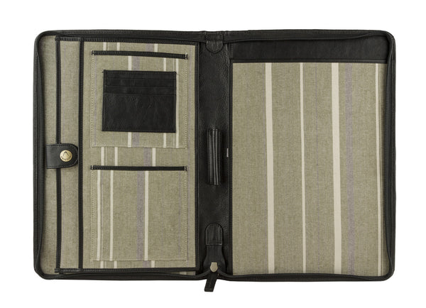 IMG iPad Leather Portfolio/Padfolio with Handmade Paper Notebook