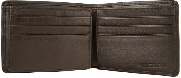 Angle Stitch RFID Blocking Multi-Compartment Leather Wallet