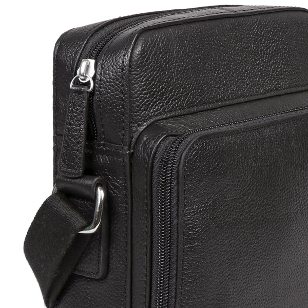 Toledo Genuine Leather Small Crossbody Bag/Messenger Bag with Multiple Pockets