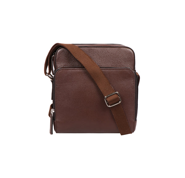 Toledo Genuine Leather Small Crossbody Bag/Messenger Bag with Multiple Pockets