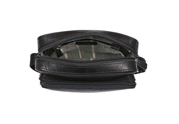 Toledo Genuine Leather Small Crossbody Bag/Messenger Bag with Multiple Pockets