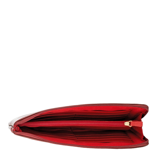 Mina Oversized Zip Around Leather Wallet