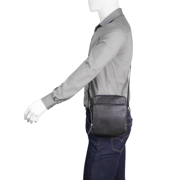 Toledo Genuine Leather Small Crossbody Bag/Messenger Bag with Multiple Pockets