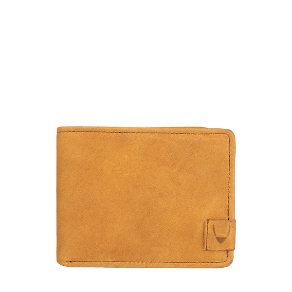 Camel  RFID Blocking Trifold Leather Wallet