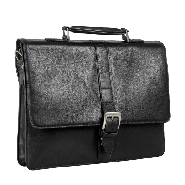 Hudson Men's Large Leather Briefcase