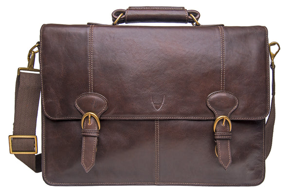 Parker Large 17" Laptop Compatible Leather Briefcase
