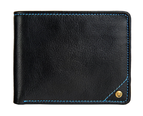 Angle Stitch RFID Blocking Multi-Compartment Leather Wallet