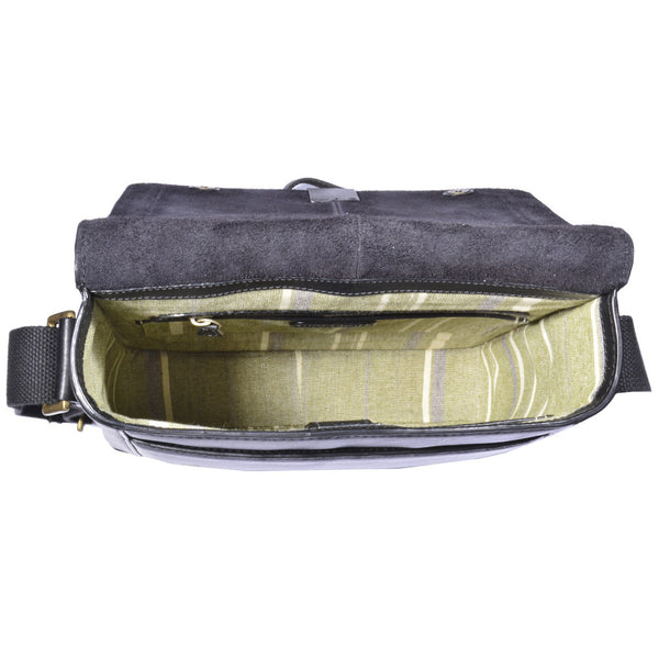 Aiden Genuine Leather Medium Crossbody Men/Women Shoulder Messenger Bag/Travel Bag / 10.5" iPad Bag