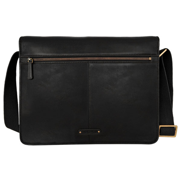 Aiden Genuine Leather 15 Inch Laptop Shoulder Messenger Business Bag for Men & Women