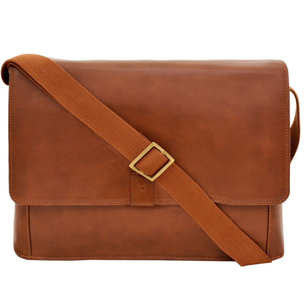 Aiden Leather Messenger Bag – HIDESIGN - Main Image