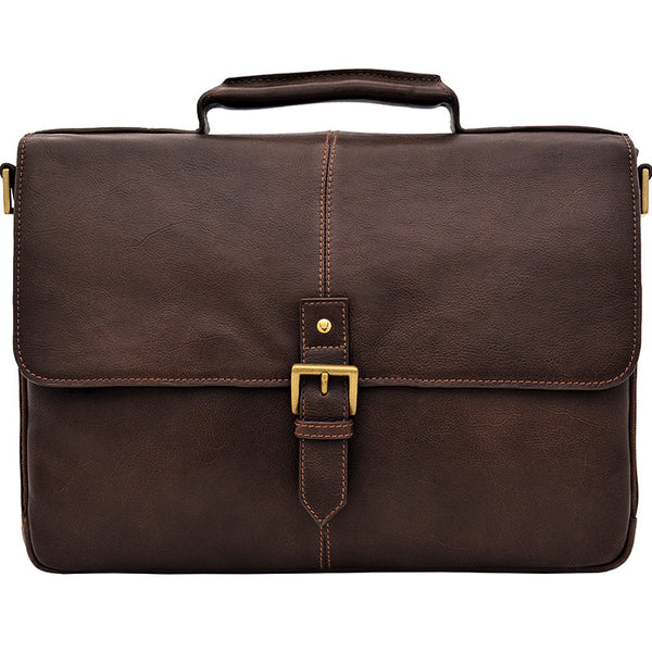 Charles 15" Laptop Compatible Leather Briefcase