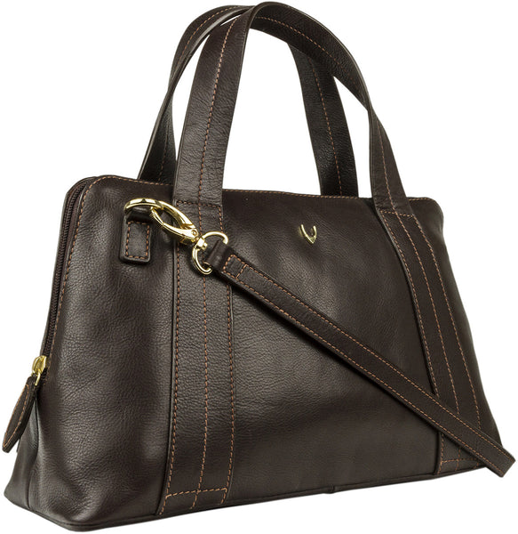 Cerys Medium Leather Satchel with Shoulder Strap