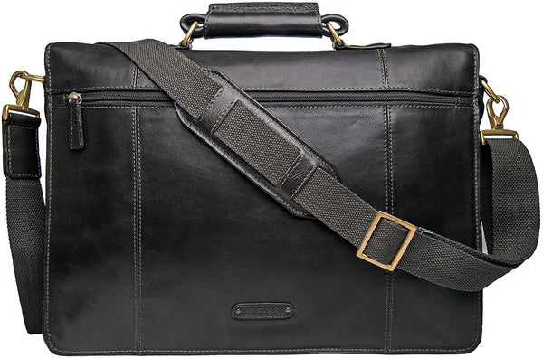 Parker Men's Leather Laptop Briefcase