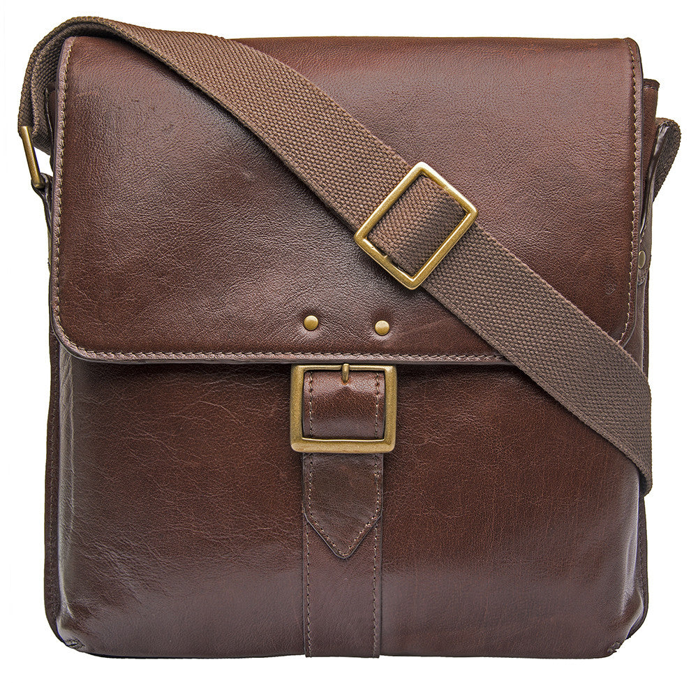 Vespucci Vertical Leather Messenger Bag – HIDESIGN