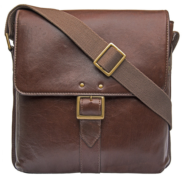 Vespucci Vertical Buffalo Leather Messenger