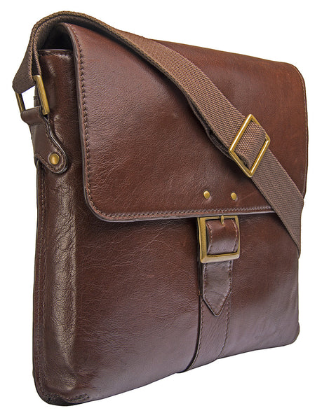 Vespucci Vertical Buffalo Leather Messenger