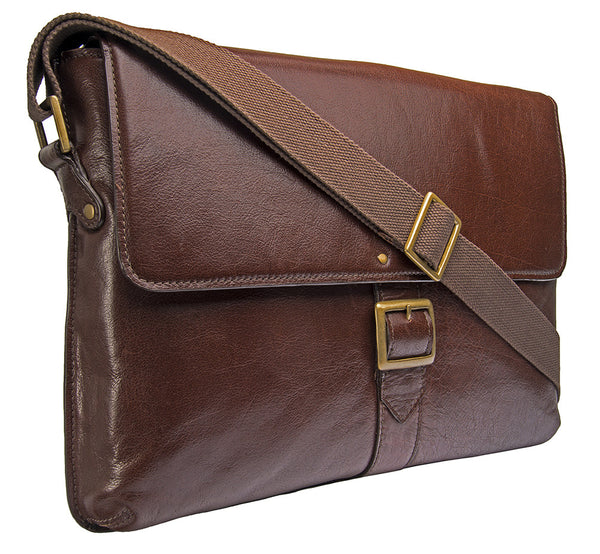 Vespucci Horizontal Buffalo Leather Messenger